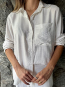 CONJUNTO FEMININO CALÇA E CAMISA BRANCO