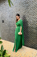 VESTIDO LONGO FLUITY VERDE BANDEIRA