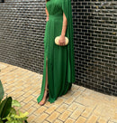 VESTIDO LONGO FLUITY VERDE BANDEIRA