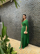 VESTIDO LONGO FLUITY VERDE BANDEIRA