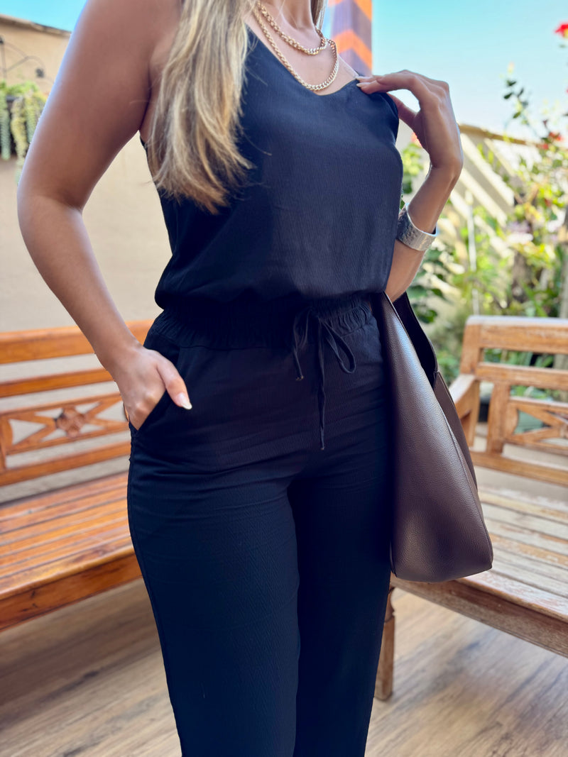 CONJUNTO REGATA E CALÇA INGRID PRETO