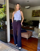 BLUSA REGATA AMARRÇÃO PESCOÇO BRANCA