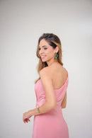 VESTIDO  LONGO OMBRO SÓ ROSE