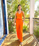 CONJUNTO REGATA E CALÇA INGRID LARANJA